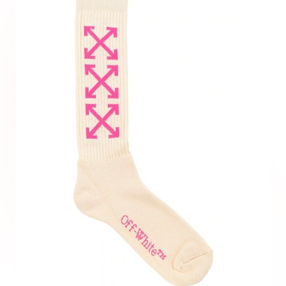 Off-White Logo Bookish Arrow Long Socks
